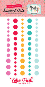 Echo Park Paper "Party Time" Adhesive Enamels Dots 60/Pkg