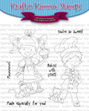 Kraftin Kimmie RETIRED "Made With Love" Clear Stamp