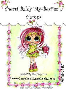 Sherri Baldy My Besties "Fairy Petals" Clear Stamp