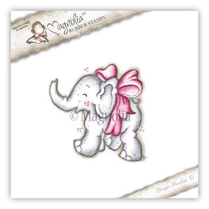 Magnolia Stamps Lost & Found "Little Trumpety With Bow" Rubber Stamp