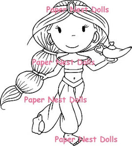 The Paper Nest Dolls "Genie Avery" Rubber Stamp