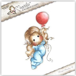 Magnolia Stamps Animal of the Year "Sweet Tilda with Balloon" Rubber Stamp