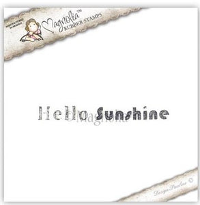 Magnolia Stamps Pink Lemonade "Hello Sunshine" Rubber Stamp