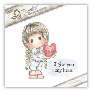 Magnolia Stamps Lovely Duo "I Give You My Heart Tilda Duo" Rubber Stamp