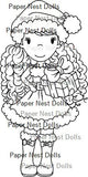 Paper Nest Dolls "Santa Ellie" Rubber Stamp