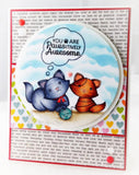 Kraftin Kimmie RETIRED "A Purr-fect Day" Clear Stamp
