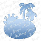 Whimsy Shapeology "Fun in the Sun Oval" Metal Die