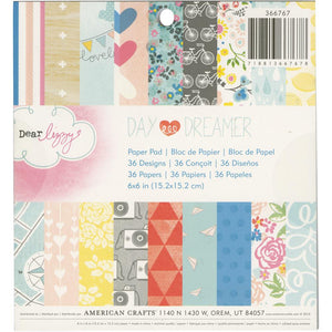 American Crafts RETIRED Dear Lizzy "Daydreamer" 6" x 6" Paper Pad