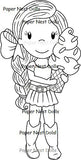 Paper Nest Dolls "Ice Cream Emma" Rubber Stamp