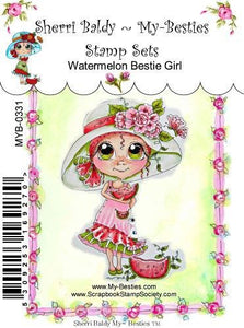 Sherri Baldy My Besties "Watermelon Girl Bestie" Clear Stamp