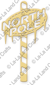 La La Land Crafts "North Pole" Metal Die