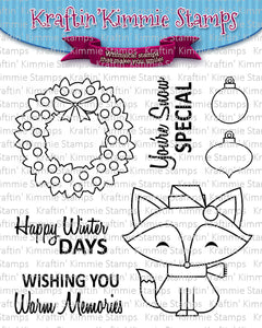 Kraftin Kimmie"Happy Winter Days" Clear Stamp Set