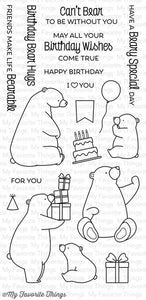 My Favorite Things Birdie Brown "Birthday Bears" Clear Stamp Set