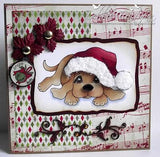 Whimsy Stamps/C. Armstrong "Little Santa Claws" Rubber Stamp