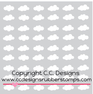 CC Designs "Clouds" 6" x 6" Stencil