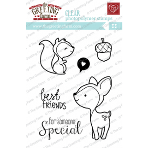 The Greeting Farm "Wood Friends" Clear Stamp