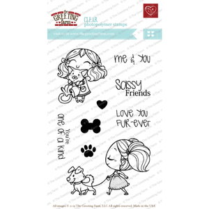 The Greeting Farm *RETIRED* "Fur-ever" Clear Stamp