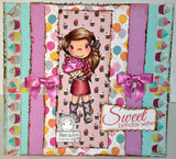 Paper Nest Dolls "Cupcake Emma" Rubber Stamp