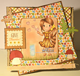 The Paper Nest Dolls "Love Bubbles" Rubber Stamp