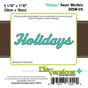 Die-Versions Sweet Wordlets "Holidays" Die