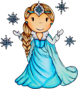 Paper Nest Dolls "Snow Princess" Rubber Stamp