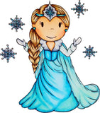 Paper Nest Dolls "Snow Princess" Rubber Stamp