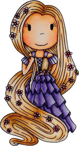 Paper Nest Dolls "Let Your Hair Down" Rubber Stamp