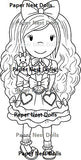 Paper Nest Dolls "Fashion Doll Sweet" Rubber Stamp