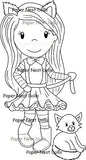 Paper Nest Dolls "Kitty Avery" Rubber Stamp