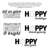 Avery Elle "Holiday Fill-In the Blank" Clear Stamp