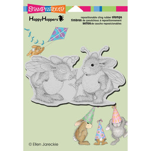 Stampendous/Happy Hoppers "Bumble Bunnies" Cling Stamp