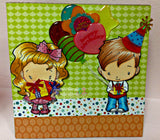 The Greeting Farm *RETIRED* Oliver & Amelia "Surprise" Rubber Stamp