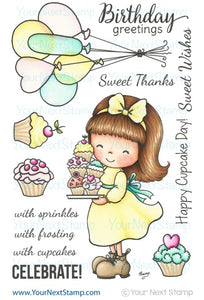Your Next Stamp "Jessica with Cupcakes" Clear Stamp