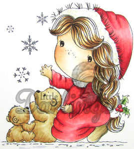 LDRS Creative CandiBean "Let It Snow" Cling Rubber Stamp