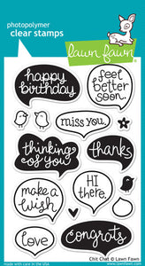 Lawn Fawn "Chit Chat" Clear Stamp