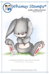 Whimsy Stamps/Lee Holland "Woodland Bunny" Rubber Stamp