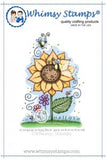 Whimsy Stamps/Meljen's Designs "Sunflower Buggies" Rubber Stamp