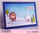 CC Designs "Wintertime" Clear Stamp