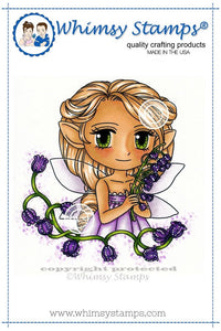 Whimsy Stamps/Art By MiRan "Fairy Fiona" Rubber Stamp
