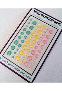 Your Next Stamp Gumdrops "Magic Pastel" Sparkly Adhesive Enamel Dots
