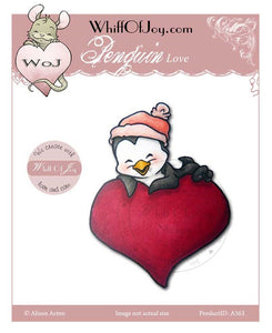 Whiff Of Joy "Penguin Love" Unmounted Rubber Stamp