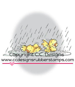 CC Designs *RETIRED* Roberto's Rascals "Splish Splash" Rubber Stamp