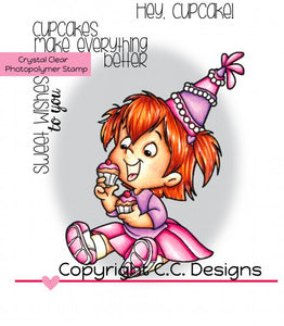 CC Designs Roberto's Rascals "My Cupcake Twila" Clear Stamp