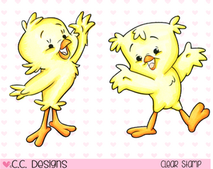 CC Designs Roberto's Rascals "Chickies" Clear Stamp