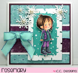 CC Designs Roberto's Rascals "4 Seasons Girls" Clear Stamp