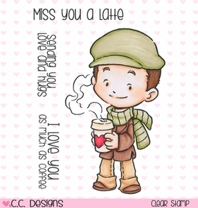 CC Designs Rustic Sugar *RETIRED* "Clove with Coffee" Clear Stamp