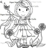 Paper Nest Dolls "Make A Wish" Rubber Stamp