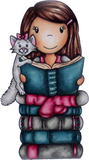 Paper Nest Dolls "Story Time Ellie" Rubber Stamp