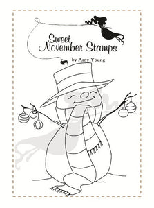 CC Designs Sweet November *RETIRED* "Wish U Goodcheer" Rubber Stamp