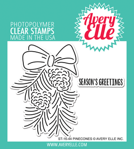 Avery Elle "Pinecones" Clear Stamp